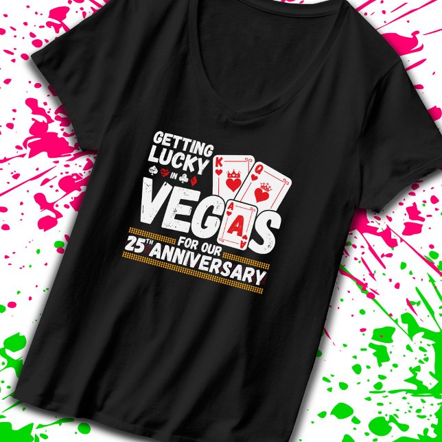 Camiseta 25th Wedding Anniversary - Couples Las Vegas Trip (Subido por el creador)
