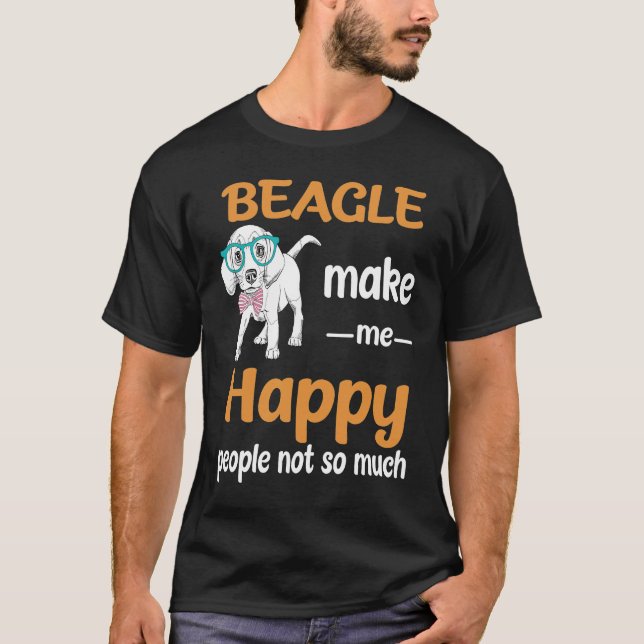 Camiseta 266 Beagle Hazme Feliz (Anverso)