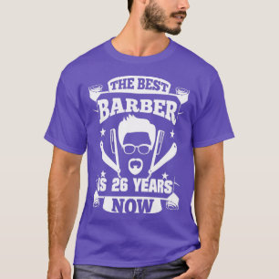 Camiseta 26.ª Barbería Presente de cumpleaños 26 años