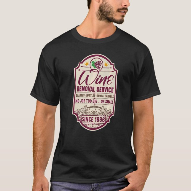 Camiseta 26.º Cumpleaños I Sello de Decantador de Vino I El (Anverso)