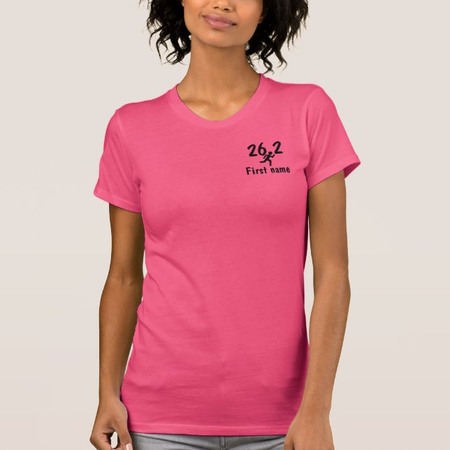 Camiseta 26,2 Maratones corrientes (Anverso)