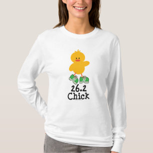 Camiseta 26,2 Sudadera con capucha del polluelo