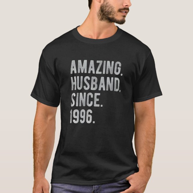 Camiseta 26 Aniversario Boda De Su Sorprendente Esposo (Anverso)