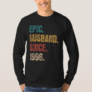 Camiseta 26 Aniversario De Su Esposo Épico Desde