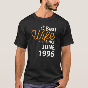 Camiseta 26° Aniversario del Boda Mejor Esposa desde junio 