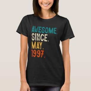 Camiseta 26 años asombroso desde mayo de 1997 26º cumpleaño