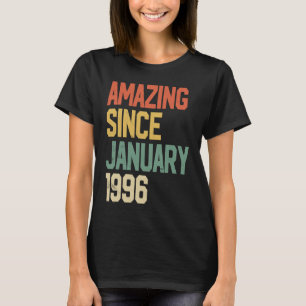 Camiseta 26 años de edad asombrosa desde enero de 1996 26º