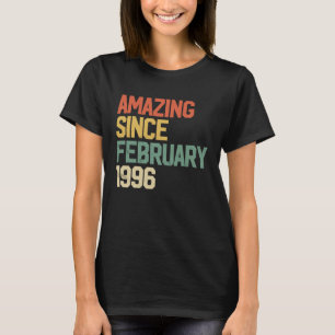Camiseta 26 años de edad asombrosa desde febrero de 1996 26