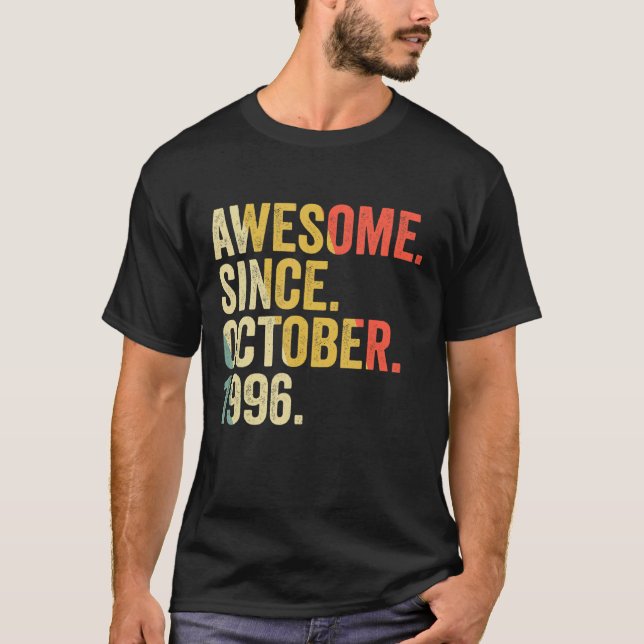 Camiseta 26 años de edad asombroso desde octubre (Anverso)