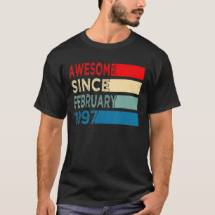 Camiseta 26 años de edad increíble desde febrero de 1997 26