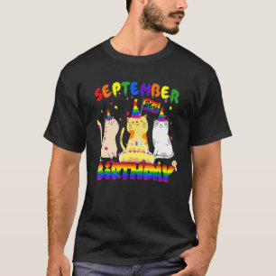 Camiseta 26 Años En Septiembre Para El Propietario De Gatos