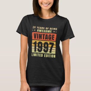 Camiseta 26 Años Hombre Vintage Retro 199