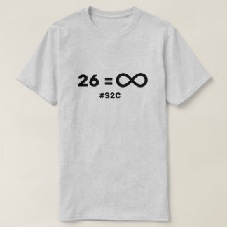 Camiseta 26 letras, posibilidades infinitas