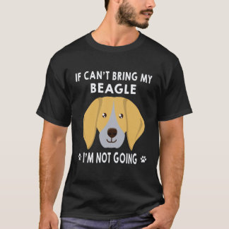 Camiseta 26 Si no puedo traer a mi Beagle no voy