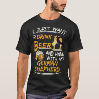 Camiseta 26 Solo Quiero Beber Cerveza Y Pasar Tiempo Con Mi
