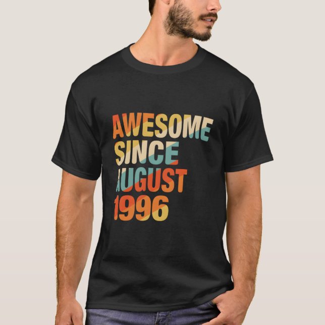 Camiseta 26Th Awesome Since August 1996 26 (Anverso)