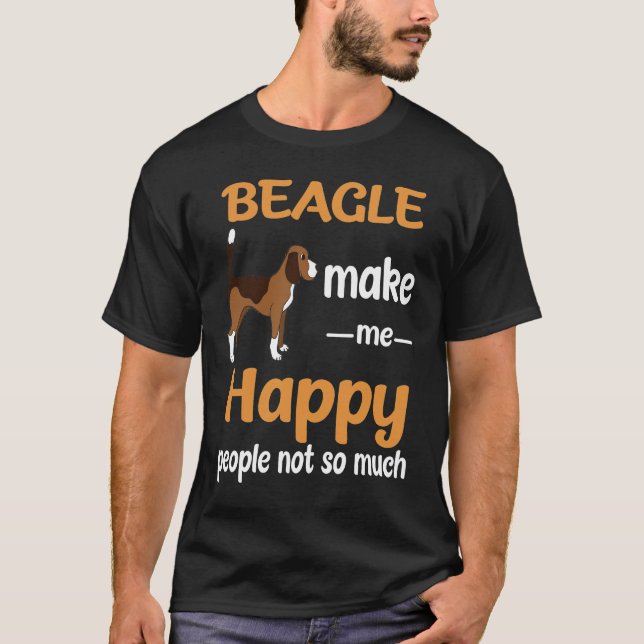 Camiseta 275 Beagle Hazme Feliz (Anverso)