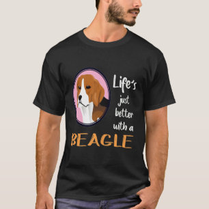 Camiseta 275 La Vida Mejor Con Un Beagle