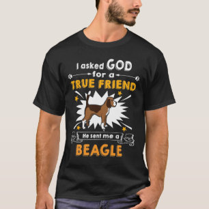 Camiseta 276 Preguntó Dios - Verdadero Amigo - Un Beagle