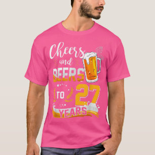 Camiseta 27 Alegres Y Cervezas A 27 Años Nacidos