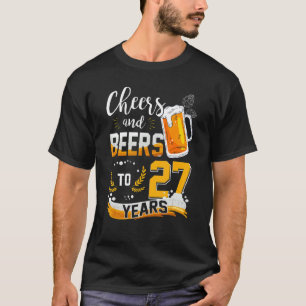 Camiseta 27 Alegres Y Cervezas A 27 Años Nacidos