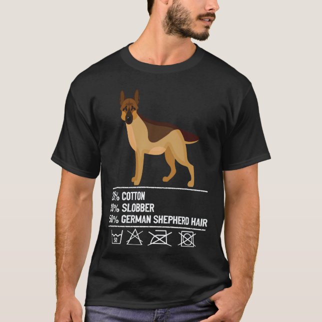 Camiseta 27 Algodón Baba Pastor Alemán pelo Pastor Alemán (Anverso)
