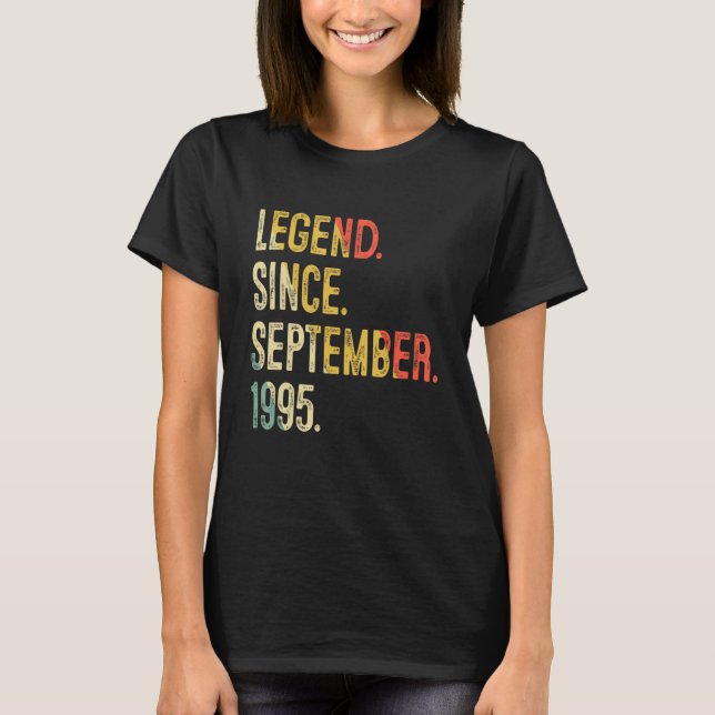 Camiseta 27 años de edad 27ª leyenda de cumpleaños desde se (Anverso)
