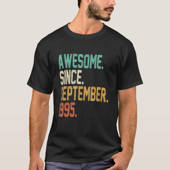 Camiseta 27 años de edad increíble desde septiembre de 1995 (Anverso)