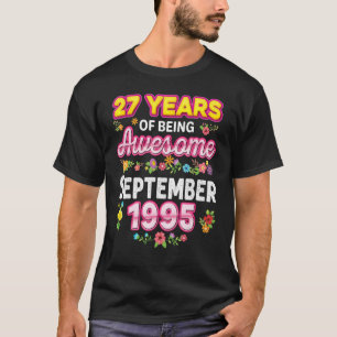 Camiseta 27 Años De Ser Increíble Desde Septiembre De 1995