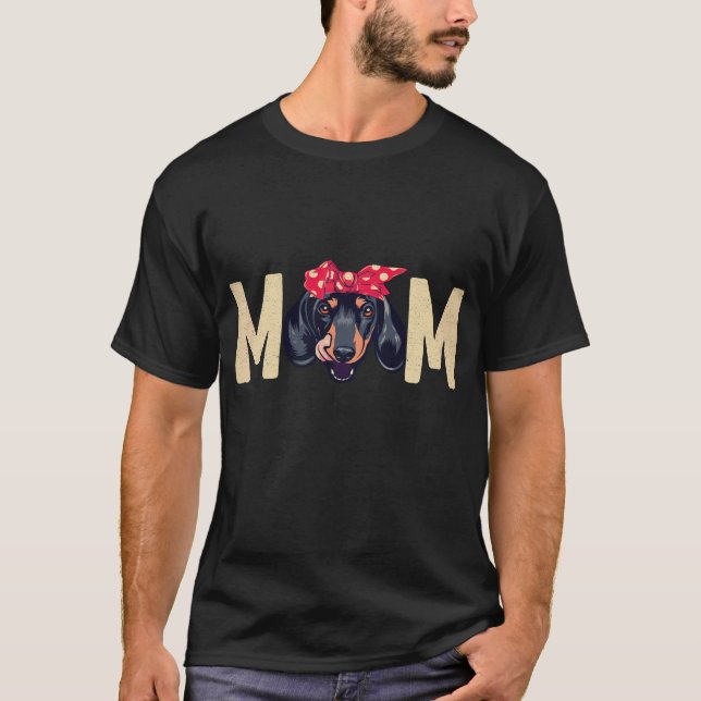 Camiseta 27 Mamá Dachshund (Anverso)