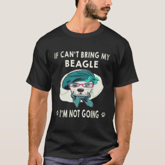 Camiseta 27 Si no puedo traer a mi Beagle no voy Beagle