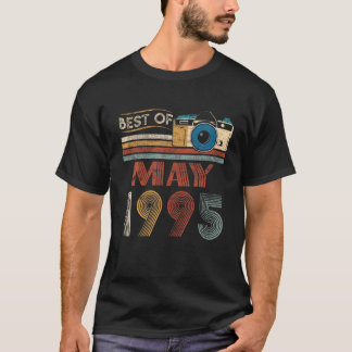 Camiseta 27 Vintage Birthday Gifts 27 Year Old Best Of May