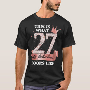 Camiseta 27 Y Fabuloso Grupo Rosa Y Fiesta Negro Canso