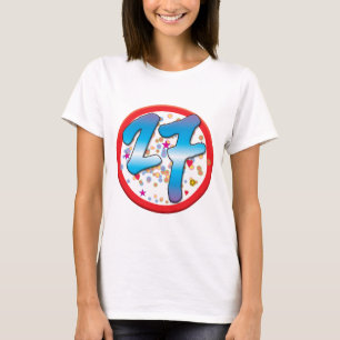 Camiseta 27mo Cumpleaños