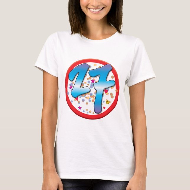 Camiseta 27mo Cumpleaños (Anverso)