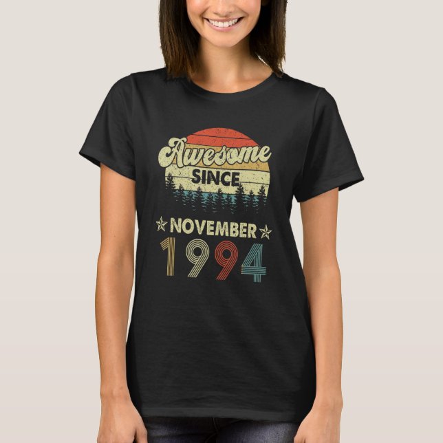 Camiseta 28º cumpleaños increíble desde noviembre de 1994 2 (Anverso)