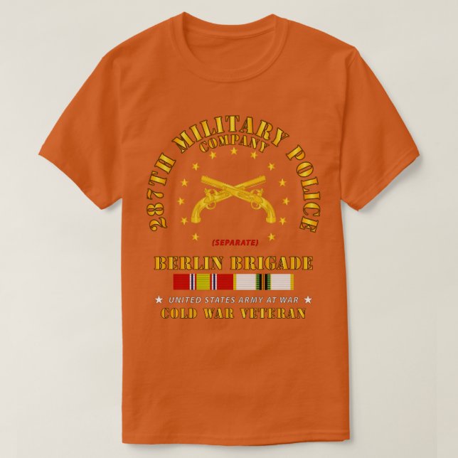 Camiseta 287ª Compañía de Policía Militar Berlín Bde w COLD (Diseño del anverso)