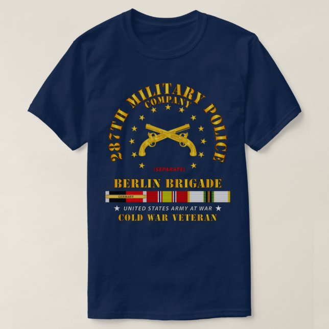 Camiseta 287ª Compañía de Policía Militar Berlín Bde w OCCU (Diseño del anverso)