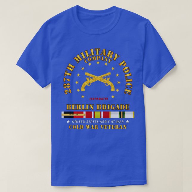 Camiseta 287ª Compañía de Policía Militar Berlín Bde w OCCU (Diseño del anverso)