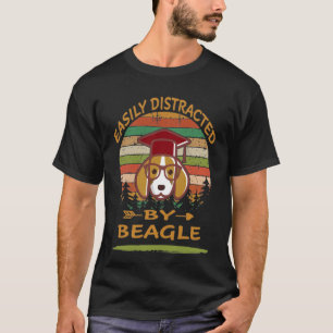 Camiseta 288 Distraído Fácilmente Por Beagle
