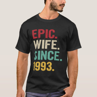 Camiseta 28.º Aniversario De Regalos Para Su Esposa Épica