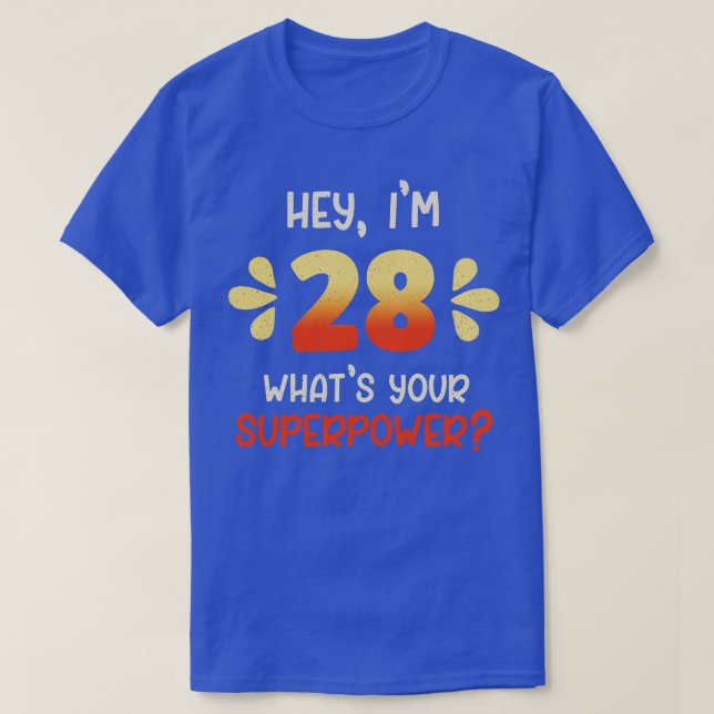 Camiseta 28.º cumpleaños 1 (Diseño del anverso)