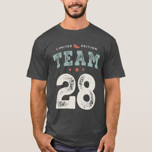 Camiseta 28.º cumpleaños gracioso 28 años