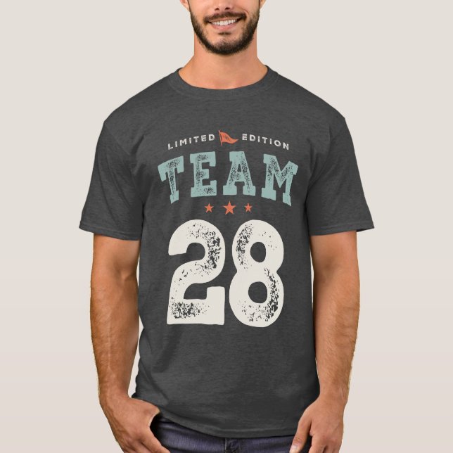 Camiseta 28.º cumpleaños gracioso 28 años (Anverso)