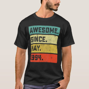 Camiseta 28.º cumpleaños increíble desde mayo de 1994 28 añ