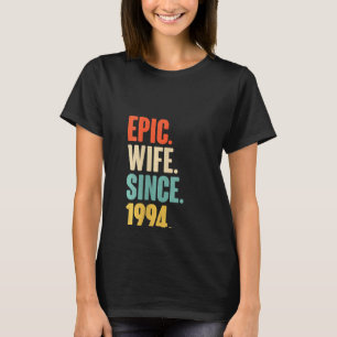 Camiseta 28 Aniversario de la mujer Boda por su épica espos