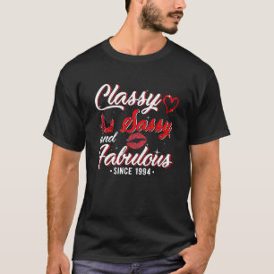 Camiseta 28 Aniversario De Tos Altos Clásico Sassy Fabulous
