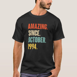 Camiseta 28 años de edad 28º cumpleaños asombroso desde el