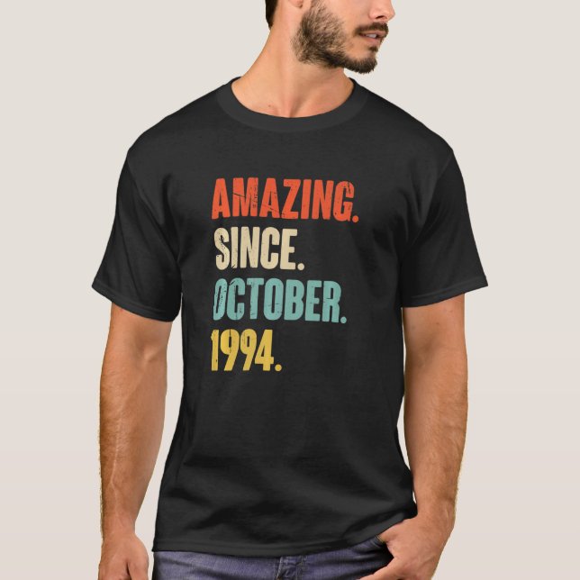 Camiseta 28 años de edad 28º cumpleaños asombroso desde el  (Anverso)