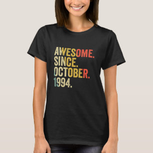 Camiseta 28 años de edad asombroso desde octubre